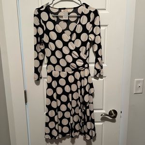 Stretchy polka dot dress
